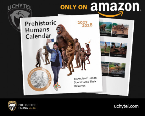 Prehistoric Humans Pocket Calendar 2027-2028
